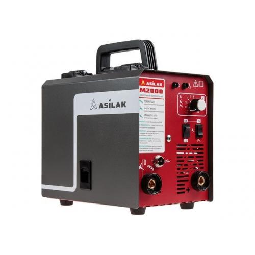Полуавтомат сварочный ASILAK M2000 (230В; 20-180 А; 80В; FLUX/MMA/TIG LIFT; байонетный разъем; без подкл. газа) (AS1569-5)