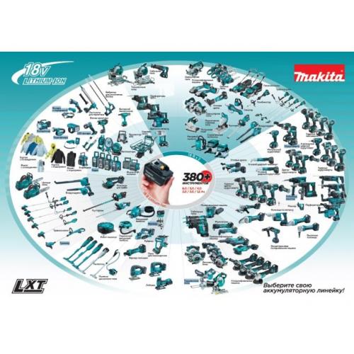 Аккум. пылесос MAKITA LXT DCL286FRF в кор. (18.0 В, 1 акк., 3.0 А/ч, Li-Ion, 0.25 л, самоочистка: нет) (DCL286FRF)